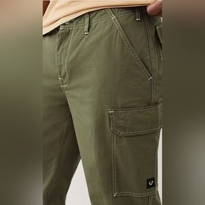 TRUE RELIGION Men's 32 Pants Cargo Ripstop SN Green BRAND-NEW w/tags